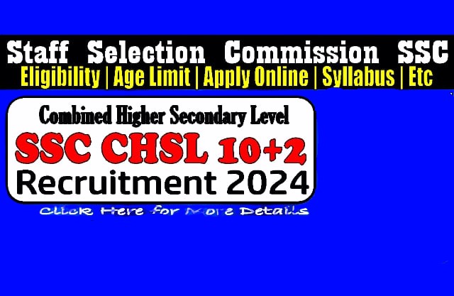 SSC Combined Higher Secondary Level CHSL
