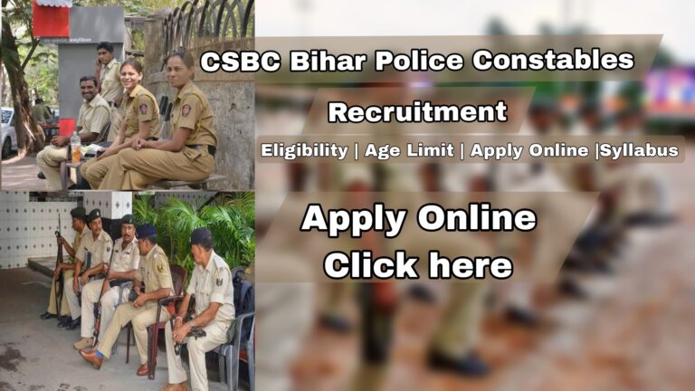 CSBC Bihar Police Constables Recruitment